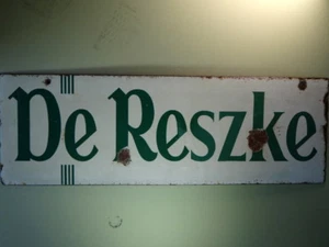 De Reske Cigarettes Enamel Sign. - Picture 1 of 2
