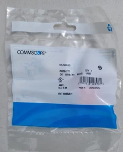 BRAND NEW BOX OF 27 COMMSCOPE UNIPRISE UNJ500-RD 760237772 CAT 5E JACK UTP RED - Picture 1 of 4