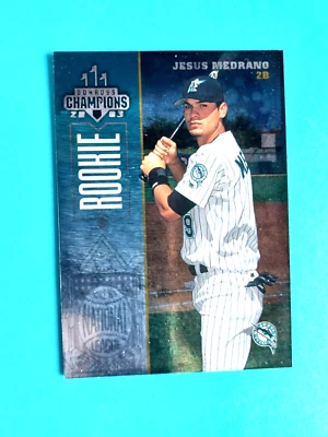 2003 DONRUSS CHAMPIONS JESUS MEDRANO #104 RC ROOKIE #007/100 FLORIDA MARLINS - Image 1 of 2