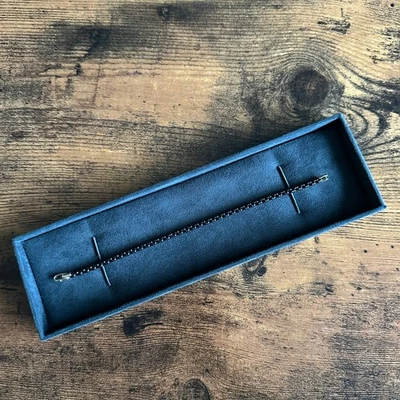 Brazalete David Yurman Bel Aire Caja Cadena con Oro Amarillo 14K - Negro - 7.25" Foto 1 de 4