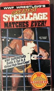 WWF Greatest Steel Cage Matches Ever VHS Tape Coliseum Home Video Hulk Hogan - Picture 1 of 3