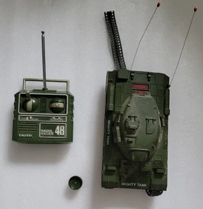 Tank RC Taiyo Japan Mighty Tank Radio Racer Vintage * SPARES OR REPAIRS* - Picture 1 of 6
