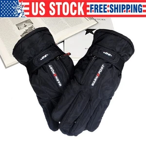 Guantes térmicos de invierno para hombre impermeables para esquí snowboard conducción trabajo manopla - Imagen 1 de 6