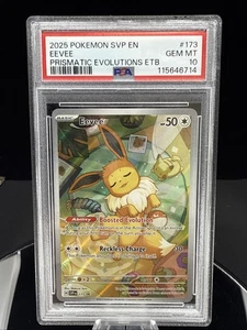 Pokémon TCG Eevee Prismatic Evolutions Black Star Promo PSA 10 - Picture 1 of 2