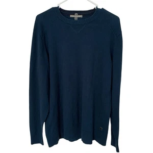 Smartwool Mens Sz L Pullover Crew Neck Sweater Blue Green Merino Wool Blend - Picture 1 of 7