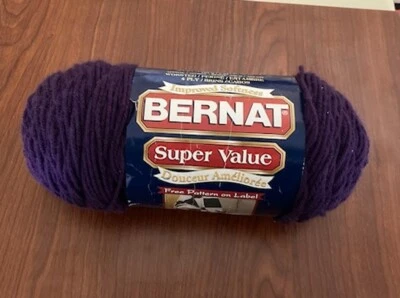 Bernat Super Value Yarn, Purple, 382 Yards, 100% Acrylic, #4 Weight - Image 1 of 3