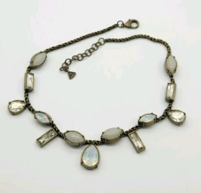 Collar Silpada KR Colección Cristal Antiguo y Piedra Lunar Foto 1 de 4