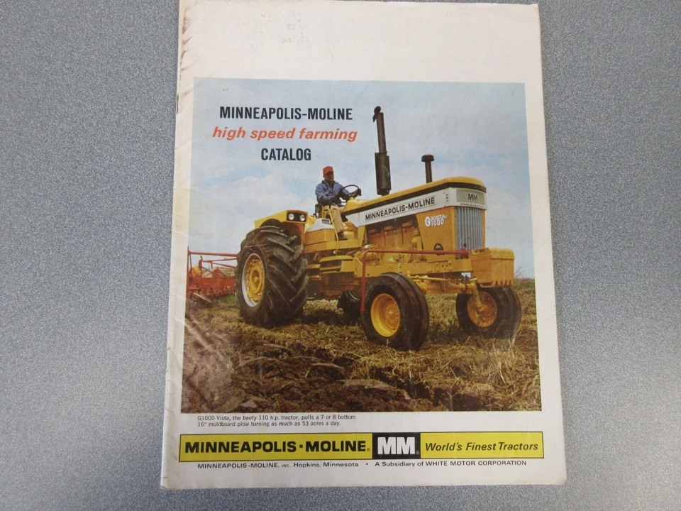 Minneapolis Moline Full Line Tractor Brochure 32 Pages Good Condition - Image 1 of 1