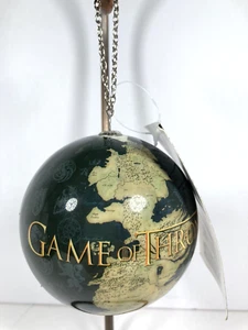 Game of Thrones Karte Ornament Westeros MAP Globen KUGEL BALL 4" an einer Kette NEU - Bild 1 von 4