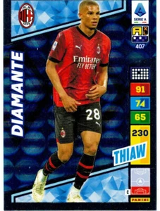 Panini Adrenalyn XL Footballers 2023-2024 Card No. 407 Thiaw (Diamond) Milan - Picture 1 of 2