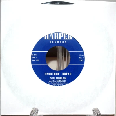 Paul Chaplain SHORTNIN' BREAD / NICOTINE (ROCKABILLY 45) Harper Label #100 VG - Image 1 of 3