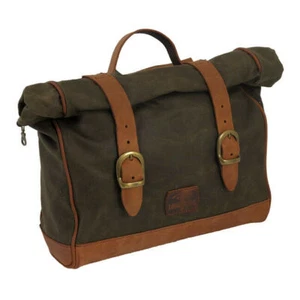Longride Satteltasche Old Chopper Mini aus Waxcotton Khaki für Harley-Davidson - Bild 1 von 3