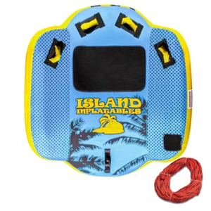 Island Inflatable IT1 Ski Tube + TOW ROPE - 1 person Wing-Style ski biscuit - Picture 1 of 8