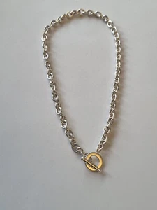 (891) Sterling Silver Chain, Necklace, T-bar And Loop, 52.25grams - Picture 1 of 5