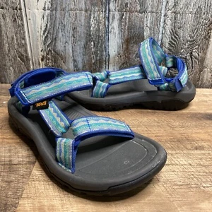 TEVA Original Universal Sport Strap Sandals Size 6 Blue And Teal Geometric - Picture 1 of 10