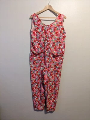复古 Laura Ashley 连身裤碎花小号中号 — 第 1/4 张图片