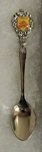 #723) SILVER PLATED TEA SPOON CANADA COUNTRY NORTH AMERICA MAPLE LEAF BEAVER - Picture 1 of 2