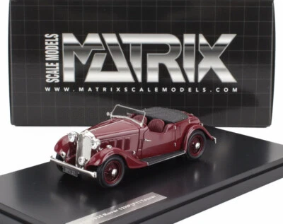 ROVER 12hp (P1) TOURER CABRIOLET 波尔多 1934 至 1/43 Matrix MX41706... — 第 1/2 张图片