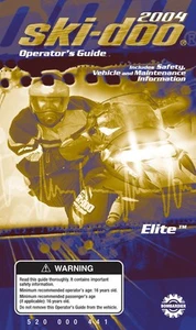 Ski-Doo 2004 Elite Paperback Paperback New Operators Owners Manual - Picture 1 of 6