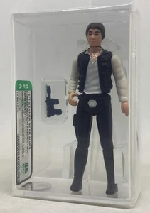 Kenner Star Wars Han Solo testa piccola gambe modellate HK AFA 85 vintage sciolto CAS - Foto 1 di 1