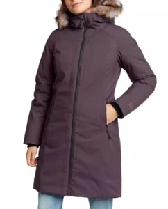 Eddie Bauer Damen wasserdichter Daunen Stadion Mantel lila Gr. XL - Bild 1 von 10