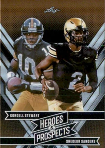 Leaf Heroes & Prospects 2024 DUAL Kordell Stewart / Sheduer Sanders #257 - Imagen 1 de 2