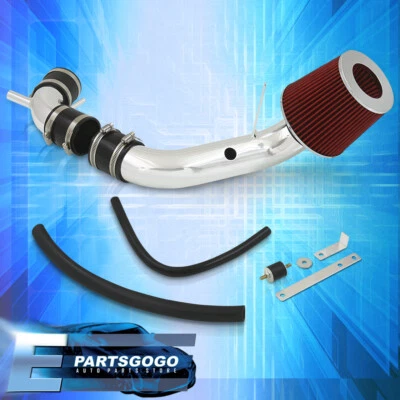 For 97-01 Hyundai Tiburon / 96-00 Elantra CAI Cold Air Intake Polished + Filter - Image 1 of 4