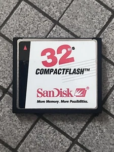 Carte SanDisk Compact Flash CF 32 Mb SDCFB - Picture 1 of 2