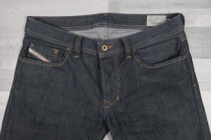 Pantalones de mezclilla para hombre Diesel LARKEE regulares rectos azules W33 L36 lavado 008Z8 - Imagen 1 de 14