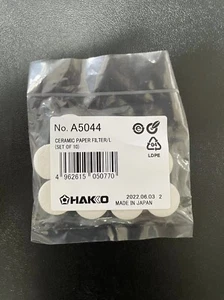 Paquete de 10 filtros cerámicos Hakko A5044 para FR-310/FR-4103 (FR-410, FR-701, FR-702) JP - Imagen 1 de 4