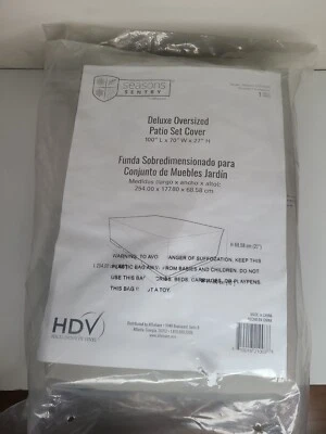 Nueva cubierta protectora de patio Seaons Sentry de gran tamaño 100 L x 70 W x 27 H,  Foto 1 de 4