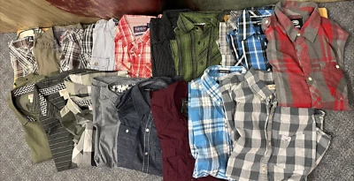 РАЗЛИЧНЫЕ РАЗМЕРЫ Лот из 18 мальчиков рубашки ENGLISH LAUNDRY HAWK HOLLISTER POLO - Изображение 1 из 4