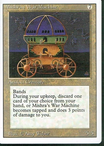 MAGIC THE GATHERING REVISED ARTIFACT MISHRA'S WAR MACHINE ex - Picture 1 of 1