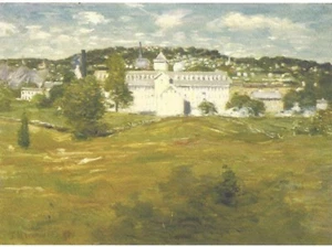 Postcard Julian Alden Weir 'Willimantic (CT) Thread Factory" MINT Unused - Picture 1 of 1