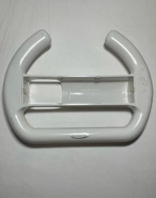 Intec Wii Remote White Racing Wheel Very Good - Image 1 of 4