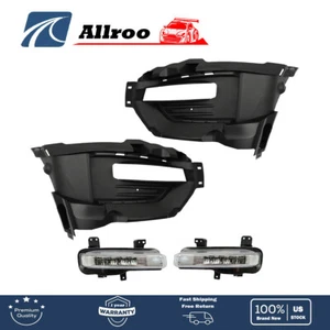 For 2020-21 Ford Explorer Bumper Fog Lights LED DRL Lamps&Cover Right&Left Side - Picture 1 of 11