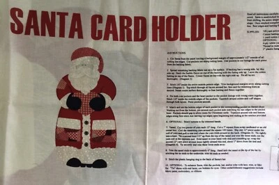 Proyecto de panel de tela con tarjetero de Santa de Springs Industries corte y costura Foto 1 de 4