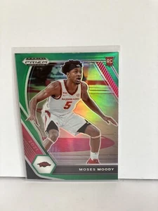 2021 Panini Prizm Draft Picks Moses Moody Green Prizm RC Rookie #11 🔥 - Bild 1 von 4
