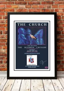 The CHURCH Signed Framed A4 Poster (1982) - Retro Band Art - Great Gift Idea - Picture 1 of 4
