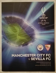 Programa Supercopa UEFA 16.8.2023 Manchester City - Sevilla FC # Haaland - Imagen 1 de 3