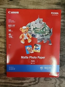 Canon Matte Photo Paper MP-101 - 8.5" x 11" - 50 Sheets - 170 GSM - Picture 1 of 2