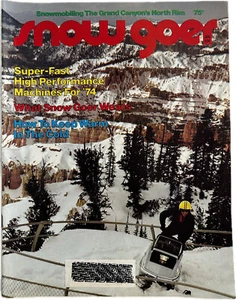 Vintage SNOW GOER January 1974 Snowmobile Magazine - Picture 1 of 6