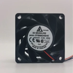 1PC NEW DELTA FFB0624SHE 24V DC 0.40A 60*60*38MM 6038 2Pin Server Cooling Fan - Picture 1 of 4