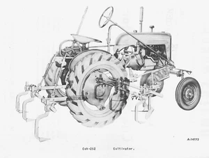 IH International Harvester CUB-252 2 Row Cultivator Owner Manual & Parts List - Picture 1 of 18