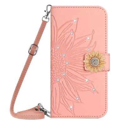 Funda de teléfono con flor de diamante para iPhone Samsung Huawei Honor Infinix Sony Nokia 1+ Foto 1 de 4