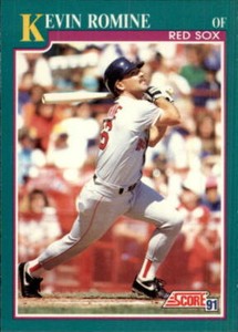 1991 Score #116 Kevin Romine NM Near Mint Red Sox