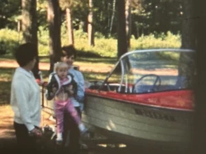1968 Vintage 8 mm Heimfilm MN Sommer Urlaub Camping Big Sandy Lake MN - Bild 1 von 14