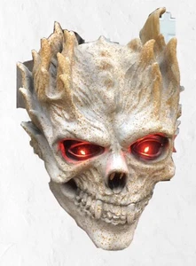 SKULL MASK. EYES LIGHT UP. QUALITY. LATEX. .ADULT SIZE. - Picture 1 of 2