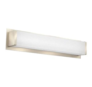 Vanity Light Lithonia Lighting LED Traditional Square 3K, 24" Brushed Nickel NEW - Picture 1 of 6