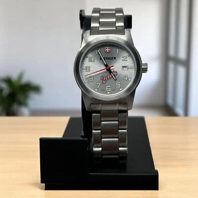 Wenger Stainless Steel Watch With Silver Dial & Date Display - Image 1 of 4